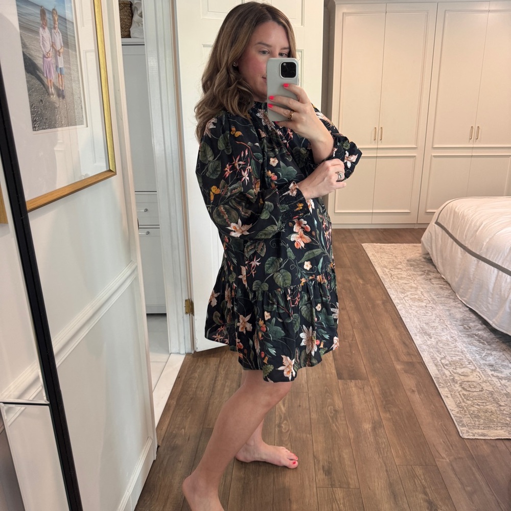 Olivia James Shirt Black Dress Long Sleeve